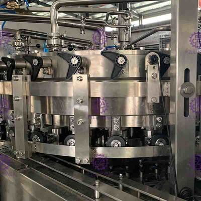 2 1 Otomatik Hat Gazlı Can Filler Ve Sealer Makinası İçecek Dolum Can