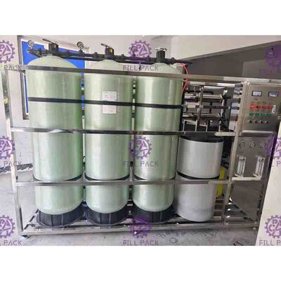 Şişe Su Üretim Hattı İçin Küçük Tip Fiberglas Su RO Sistemi