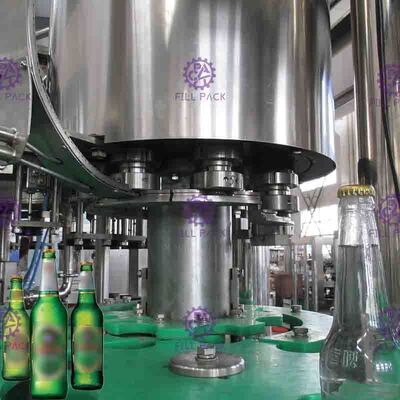 330ml cam Şişe taç kapakları NANQING vanalı Bira Dolum Makinesi