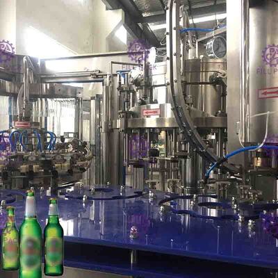Aseptik Monoblok Bira Makinesi Gazlı İçecek Şişe Filler Dolum Makinesi