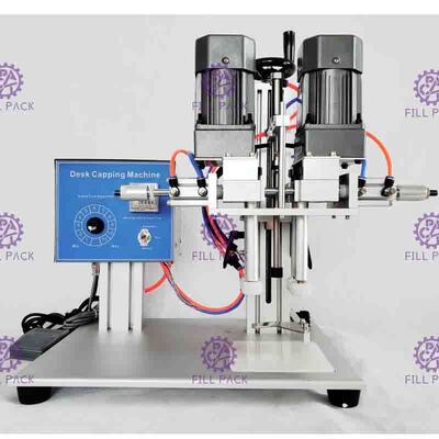 Sprey Plastik Şişe İçin Yarı Otomatik Masaüstü Pnömatik Vida Kapatma Makinesi