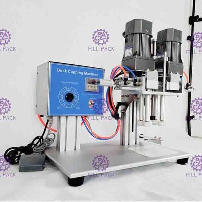 Sprey Plastik Şişe İçin Yarı Otomatik Masaüstü Pnömatik Vida Kapatma Makinesi