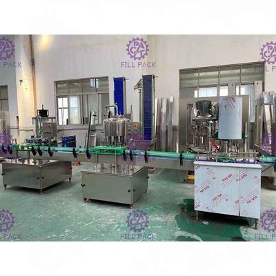 5000 BPH Doğrusal Su Dolum Ekipmanları, Plastik Şişeler Sıvı Dolum Makinesi