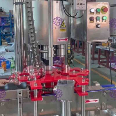 3000BPH Gazlı İçecek Dolum Makinesi / Meşrubat Cam Şişe Çekme Halkası Kapağı