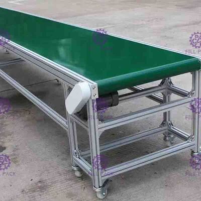 SUS201 Lineer PVC Şişe Konveyör Bant Hız Motorlu Düşük Sürtünme