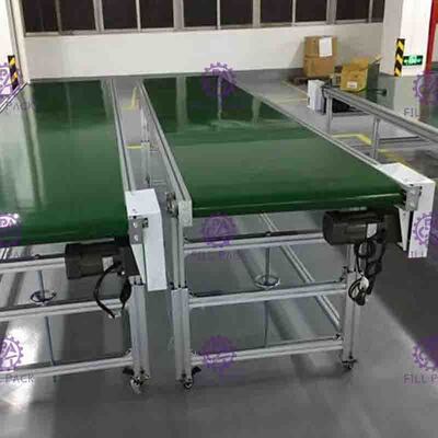 SUS201 Lineer PVC Şişe Konveyör Bant Hız Motorlu Düşük Sürtünme