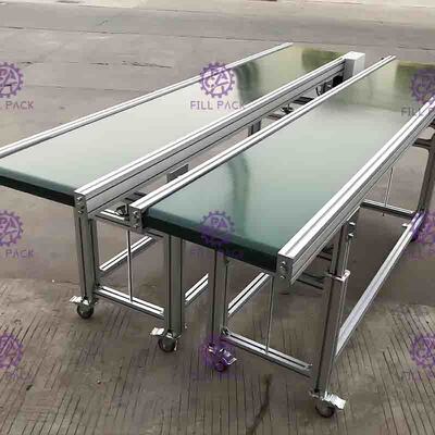 SUS201 Lineer PVC Şişe Konveyör Bant Hız Motorlu Düşük Sürtünme