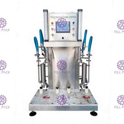 Yarı Otomatik Bira Dolum Makinesi Plastik Cam Şişe 2 Kafa Hattı Cihaz Dolgusu