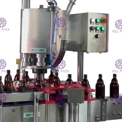 Endüstriyel 6 Başkanları Taç Kapatma Makinası Şişe Crown Cap Sızdırmazlık Ekipmanları Şişe