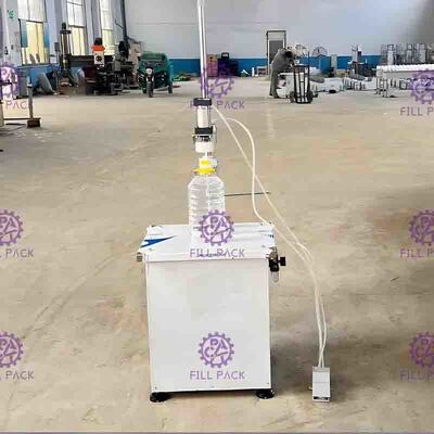 Varil basma kapakları için Yarı Otomatik Pnömatik Şişe Paketleme Makinesi