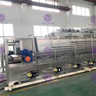 Şişelenmiş Şişe Paketleme Makinesi Hareketli Suyu Pastörizör Sprey Nozulları ile Geri Dönüşüm