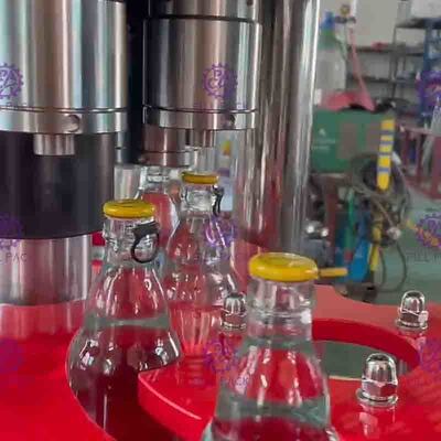 1000BPH Otomatik Gazlı Meşrubat Dolum Makinesi 2L Şişe Soda Suyu