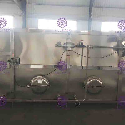 Elektrikli Sterilizatör Şişe Paketleme Makinesi Sistemi, Mühendislik Plastik Kayışlı Geri Kazanım Tankı Sistemi
