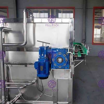 Elektrikli Sterilizatör Şişe Paketleme Makinesi Sistemi, Mühendislik Plastik Kayışlı Geri Kazanım Tankı Sistemi