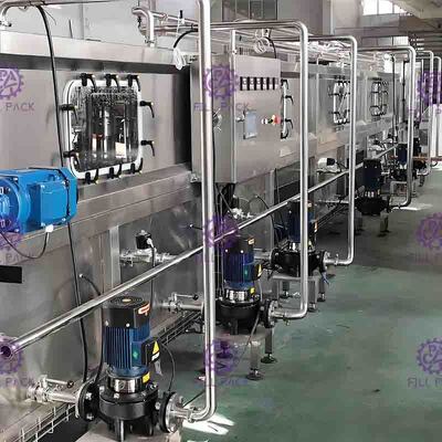Cam Şişe Suyu Soğutma Makinesi 36 ℃ - Sıcak Dolum Makinesi İçin 85 ℃