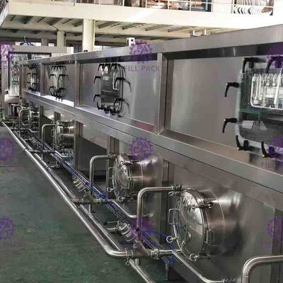 Cam Şişe Suyu Soğutma Makinesi 36 ℃ - Sıcak Dolum Makinesi İçin 85 ℃