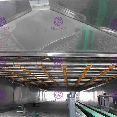 İçecek Üretim Hattı için Otomatik Şişe Paketleme Makinesi Sterilizatörü