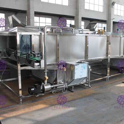 İçecek Üretim Hattı için Otomatik Şişe Paketleme Makinesi Sterilizatörü