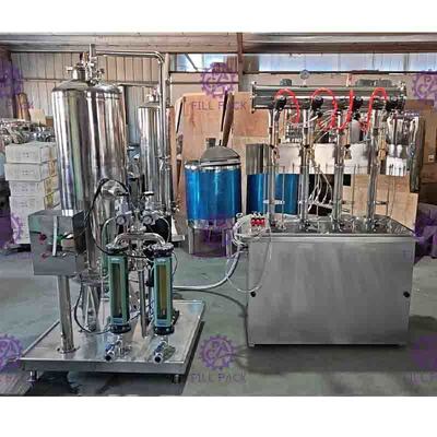 CO2 / Şurup Yumuşak Gazlı İçin İşleme Hattı İçecek Dolum Sistemi İçki