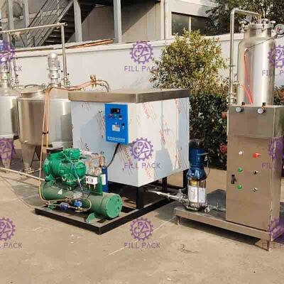 5 ℃ - Tank 0 Donma SUS304 Meşrubat İşleme Hattı Sanayi Havalandırmalı Su