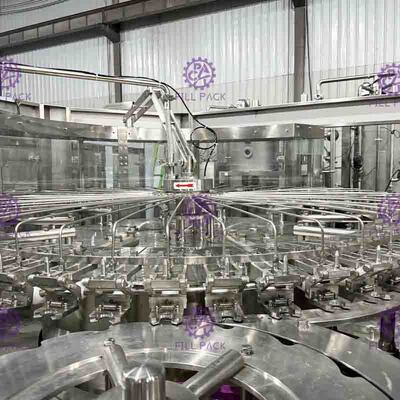PET Plastik Cam 3'ü 1 Arada Monoblok Alkolsüz İçecek İşleme Hattı Acil durdurma işlevi