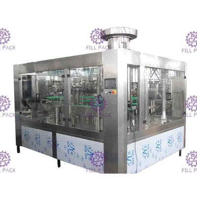 Gazlı Su Suyu Şarap PET Plastik Cam 3 In 1 Monoblok Şişe Üretim Makinesi / Ekipman / Bitki / Sistem