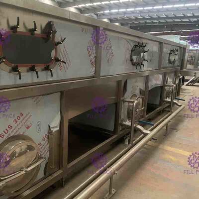İçecek Üretim Hattı için Otomatik Şişe Paketleme Makinesi Sterilizatörü