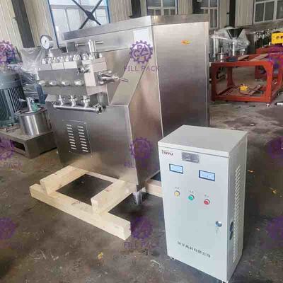 Suyu Süt için 3000LPH 25MPa Mikroakışkanlar Yüksek Basınçlı Homojenizatör