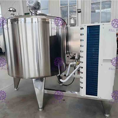 6000L Taze Süt Doğrudan Soğutma Buzdolabı Sistemi SUS304 Ceket Depolama Tankı Yatay Tip