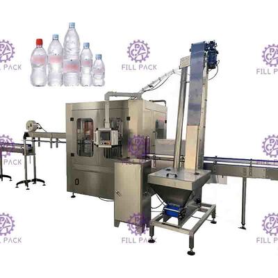 Steril Yüksek Güvenlikli Su Dolum Makinesi 0.5L Plastik Şişe Monoblok Aseptik 0.5MPA