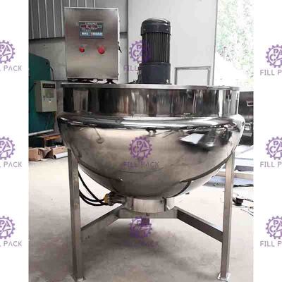 SUS304 Karıştırıcı 200L ile 3 Katmanlı Buhar Çift Ceketli Su Isıtıcısı
