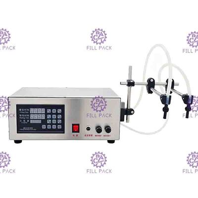 2Heads Yarı Otomatik Su Dolum Makinesi Elektrikli Dijital Kontrol Pompası Sıvı Şişesi