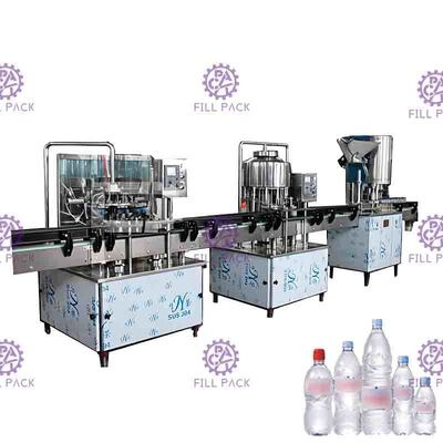 2000BPH Monoblok Mineral Durulama Dolum Kapatma Makinası Lineer Tip