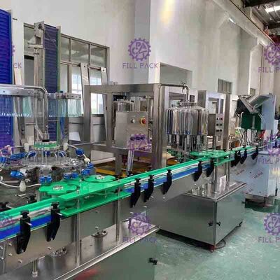 2000BPH Monoblok Mineral Durulama Dolum Kapatma Makinası Lineer Tip