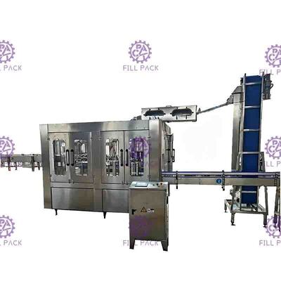 2L Monoblok Su Durulama Dolum Kapatma Makinesi PET Şişe Saf İçme 0.5Mpa