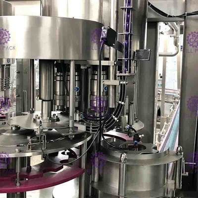 2L Monoblok Su Durulama Dolum Kapatma Makinesi PET Şişe Saf İçme 0.5Mpa