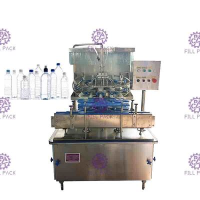 12 Durulama Başlıklı 50BPM PET Şişe Su Dolum Makinesi