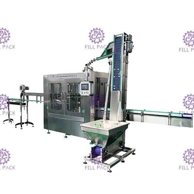 PET plastik Şişeler için Küçük Ölçekli Otomatik İçme Saf Su Dolum Makinesi Hattı Tesisi