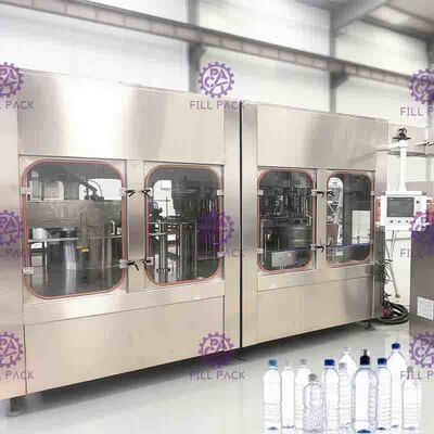 500 ml / 1L / 2L PET İçme Suyu 3 In 1 Monoblok Durulama Dolum Kapaklama Ekipmanları / Bitki / Makine / Sistem / Hat