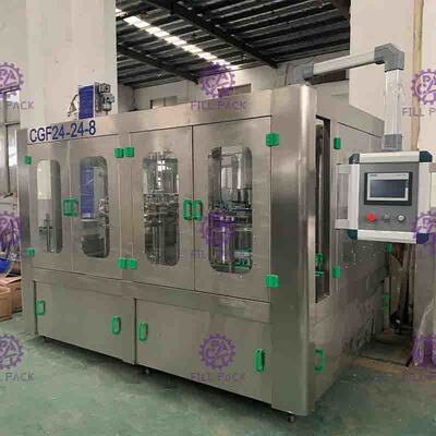 500ml / 1L / 2L PET İçme Suyu 3 In 1 Monoblok Şişeleme Ekipmanları / Tesis / Makine / Sistem / Hat