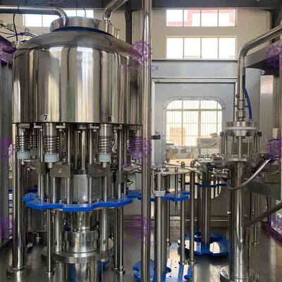 Yüksek doğrulukta Sodasız 300BPH 2L Maden Suyu Dolum Hattı