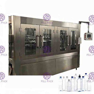 6000BPH 2000ml Otomatik 3'ü 1 Arada Saf Su Dolum Makinesi