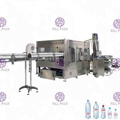 Plastik Şişe Saf Su Yıkama Doldurma Kaplama Makinesi