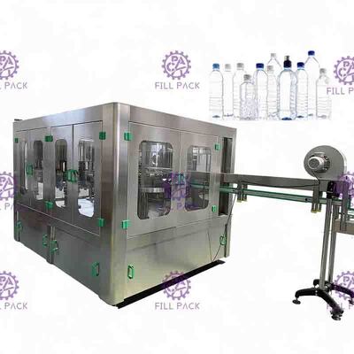 Vidalı Cap ile 1 Su Dolum Makinası SUS304 PLC Kontrolü 3