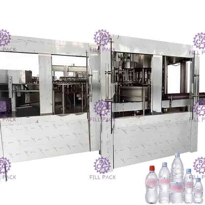 Çokgen saf su Dolum Makinası verimlilik düzeyini artırmak arama tekerlek ve düşük ağırlık