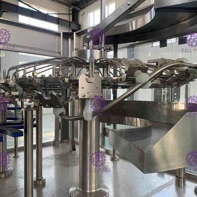 PLC Kontrollü Monoblok 24 Başlıklı 3-In-1 İçme Suyu Dolum Makinesi