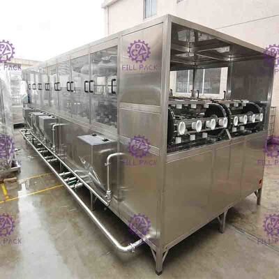 Otomatik 1200BPH 5 Galon Su Dolum Makinesi / Paslanmaz Çelikli Hat