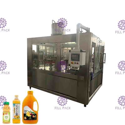 5000BPH Monoblok Otomatik Sıcak Dolum Makinesi Plastik Şişe Meyve Portakal Suyu Dolum Ve Kapatma Makinesi ekipmanları