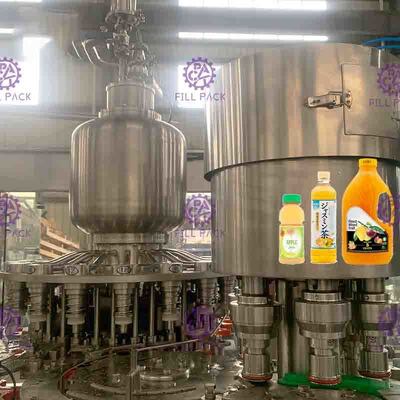 Monoblok 3'ü 1 Arada Meyve Suyu Şişelemeye Uygun Sıcak Dolum Makinesi