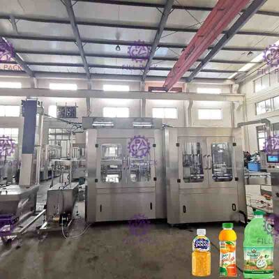 24 Kafa Suyu Dolum Makinesi 8000 Plastik Şişeler Saat Başına Vida Kapakları